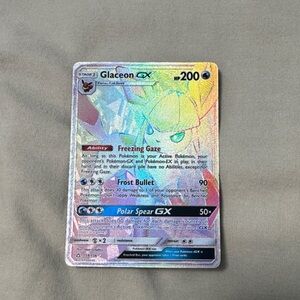 Rainbow Glaceon GX (Pokémon Card) metallic